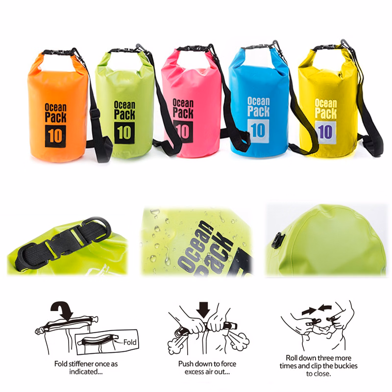 Floating 5 L Waterproof Dry Bag with Shoulder Strap