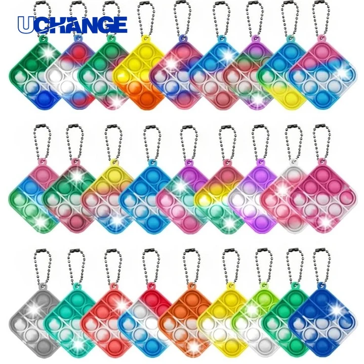Mini Pop Push Fidget Keychain Sensory Toy for Everyday Stress Relief 1