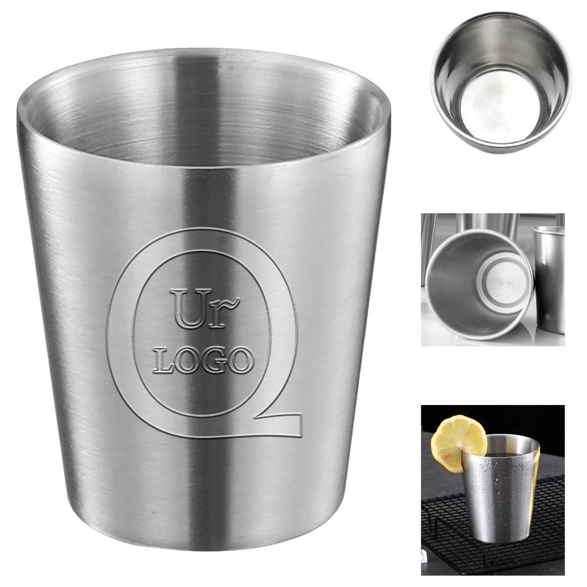8.79 Oz Double Wall Stainless Steel Cup 1