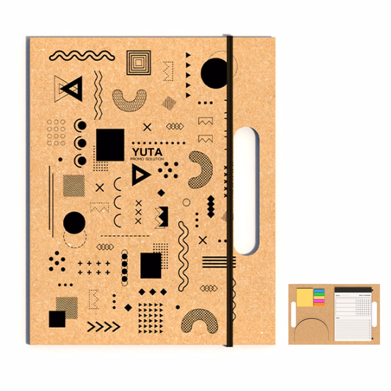 Brown Paper Notepad W/ Handle&Strap