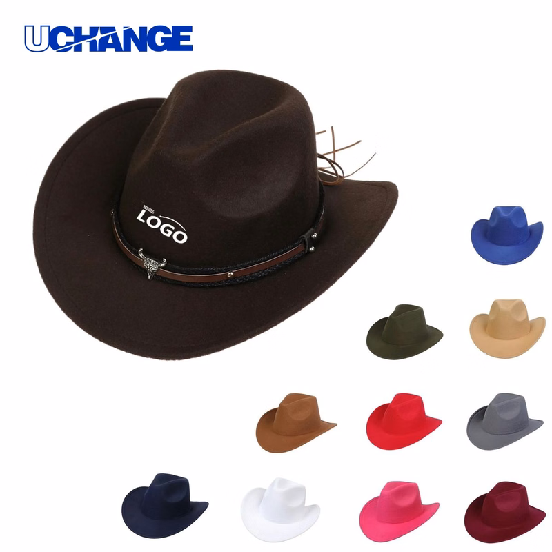 Western Cowboy Wool Felt Hat