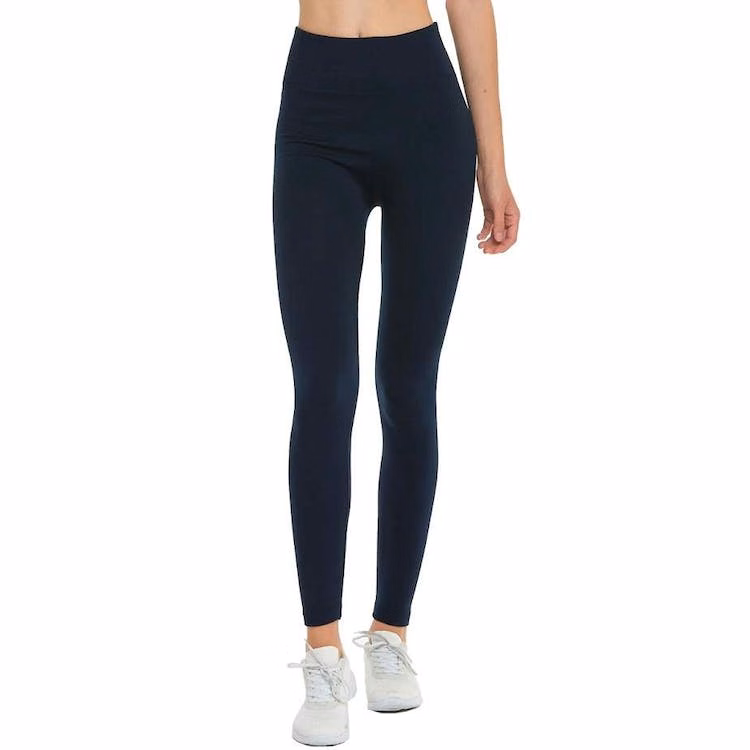Women's Fleece Lined Leggings - Navy One Size Fits Most