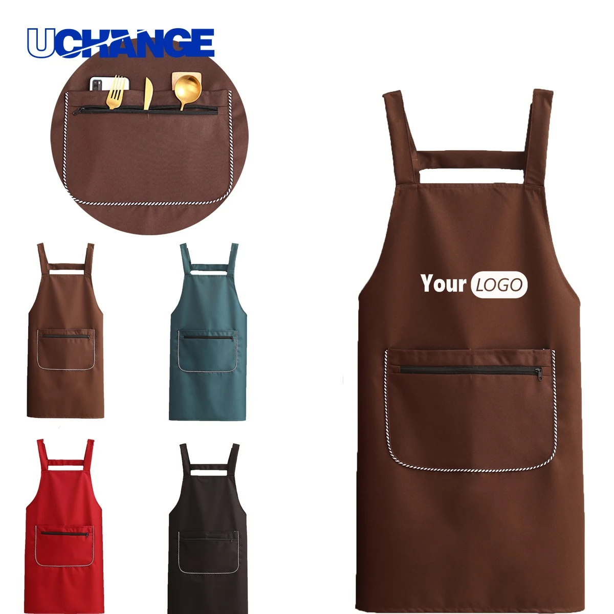 Polyester Waterproof Kitchen Apron 1