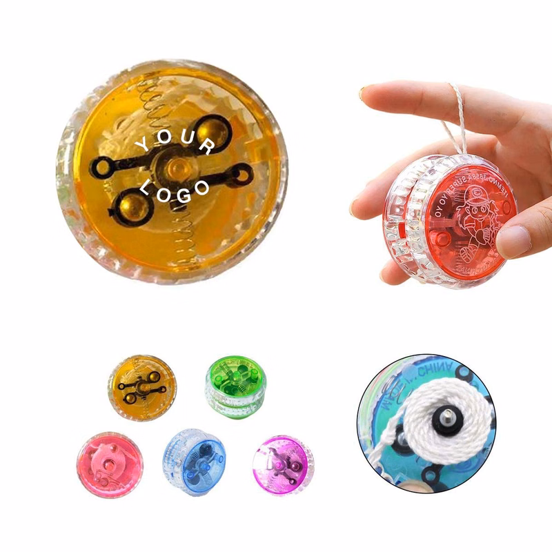 Plastic Yo-Yo with Built In Spinning LEDs
