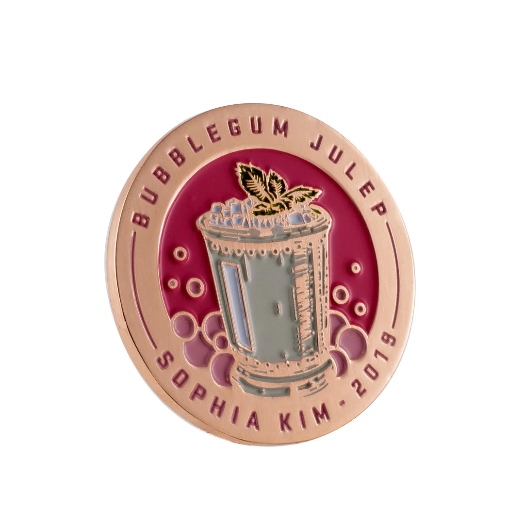 Die Struck Soft Enamel Custom Double Sided Coin 1