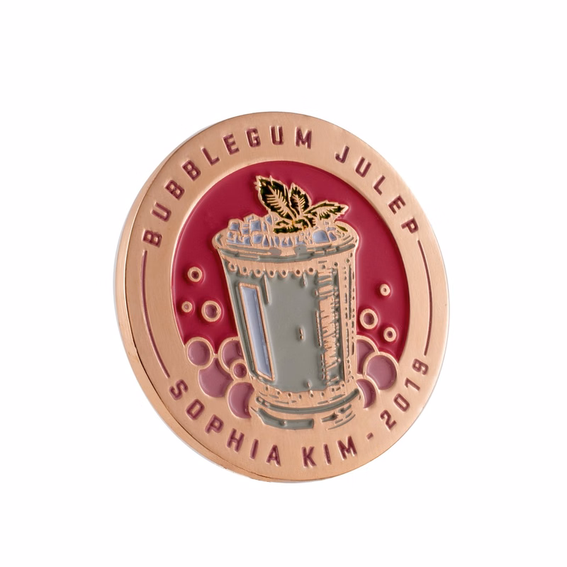 Die Struck Soft Enamel Custom Double Sided Coin