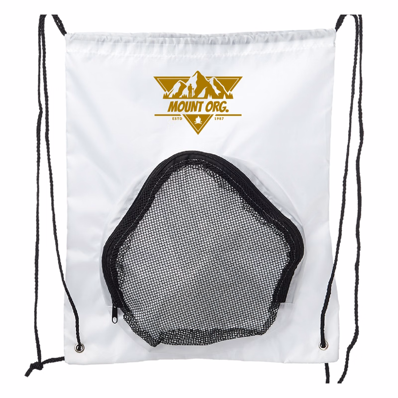 Ball Carrier Drawstring Backpack (1 Color Imprint)