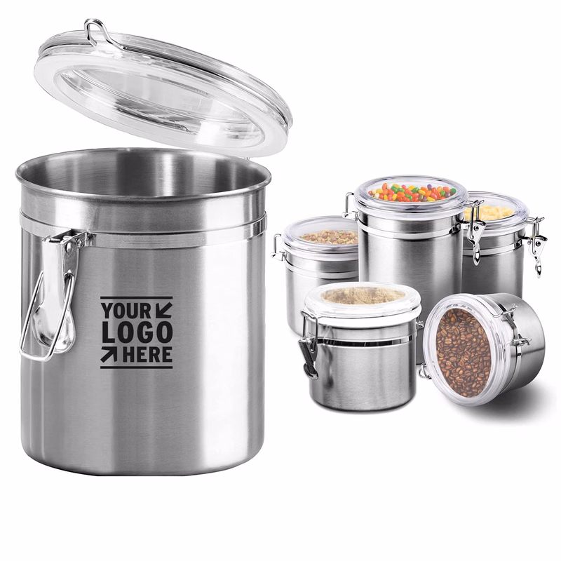 17OZ 500ML Stainless Steel Kitchen Canisters