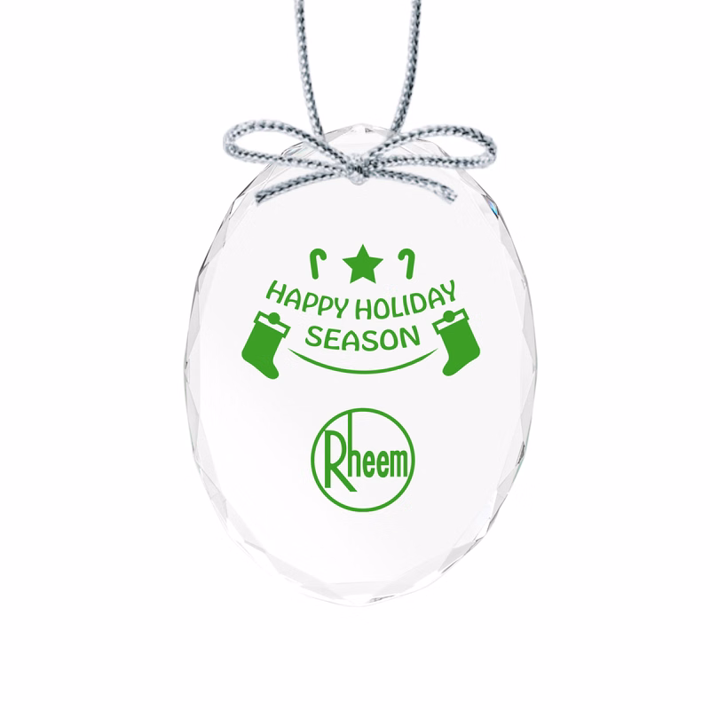Optical Ornament - Oval Imprinted