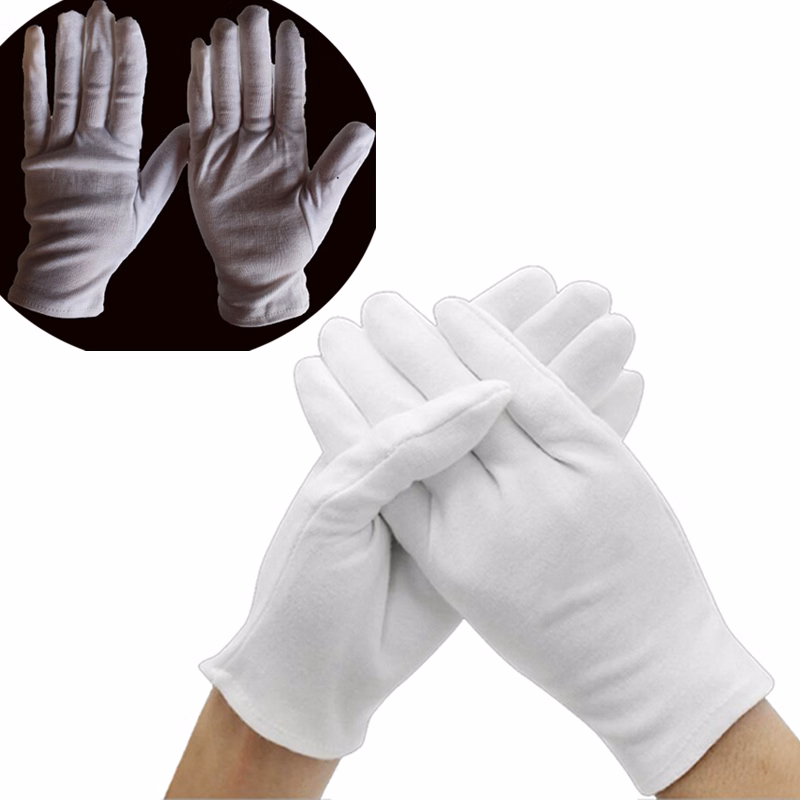 White Soft Cotton Work Glove