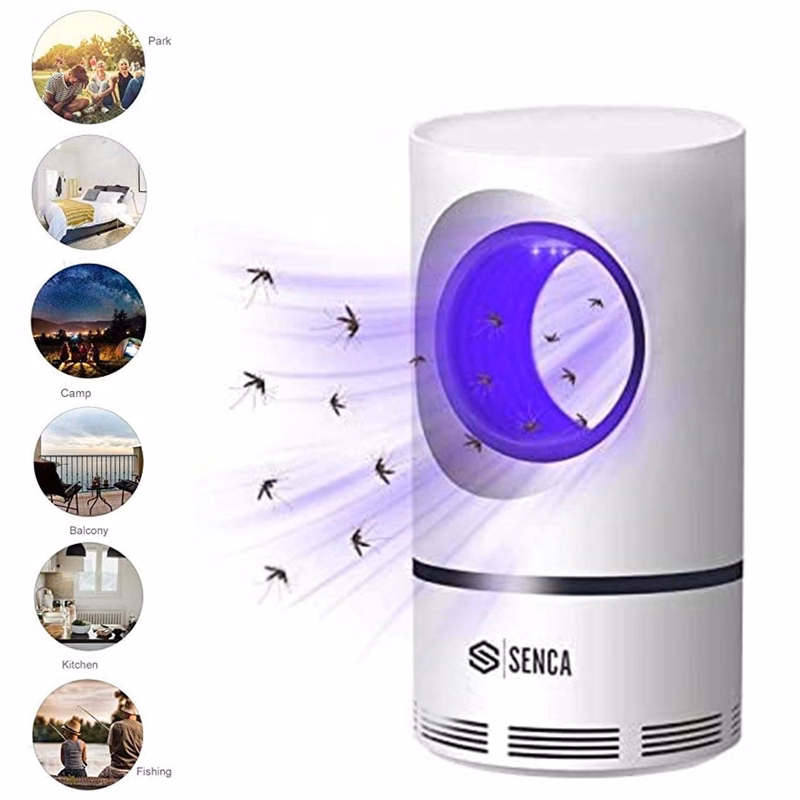 Solar Bug Zapper LED Light Insect Mosquito Killer Lamp