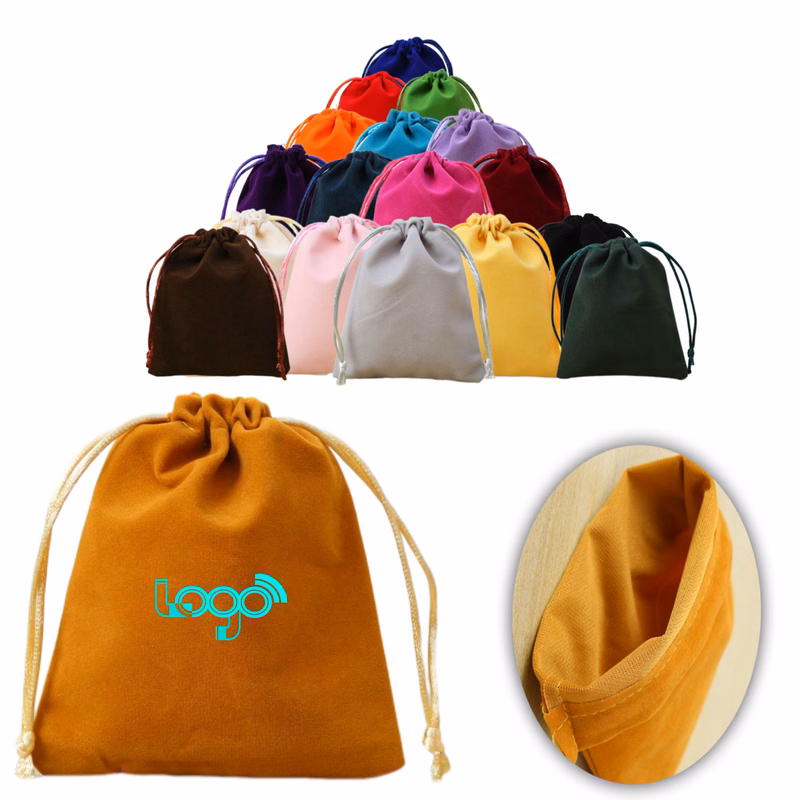 Velvet Bags With Drawstring