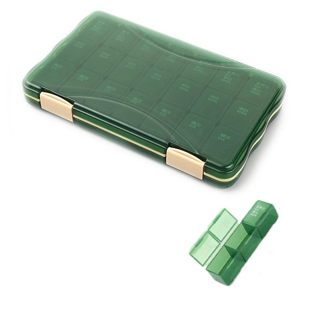21 Grid Detachable Weekly Medicine Pill Box 1