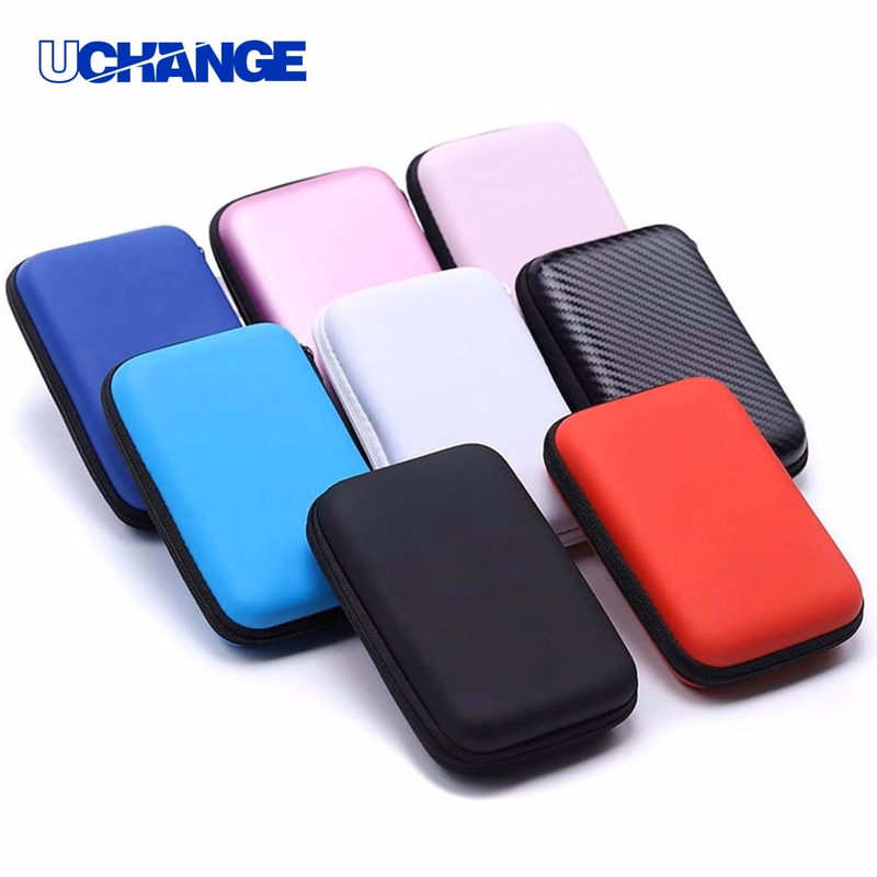 Square Storage Case for Headphones and Cable