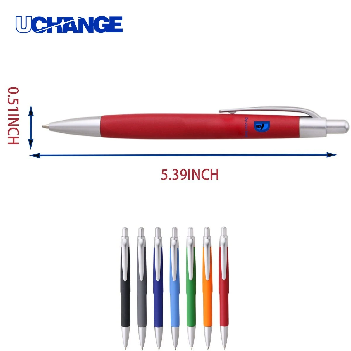 Bullet-Style Click Ballpoint Pen, custom pen with logo imprint 1