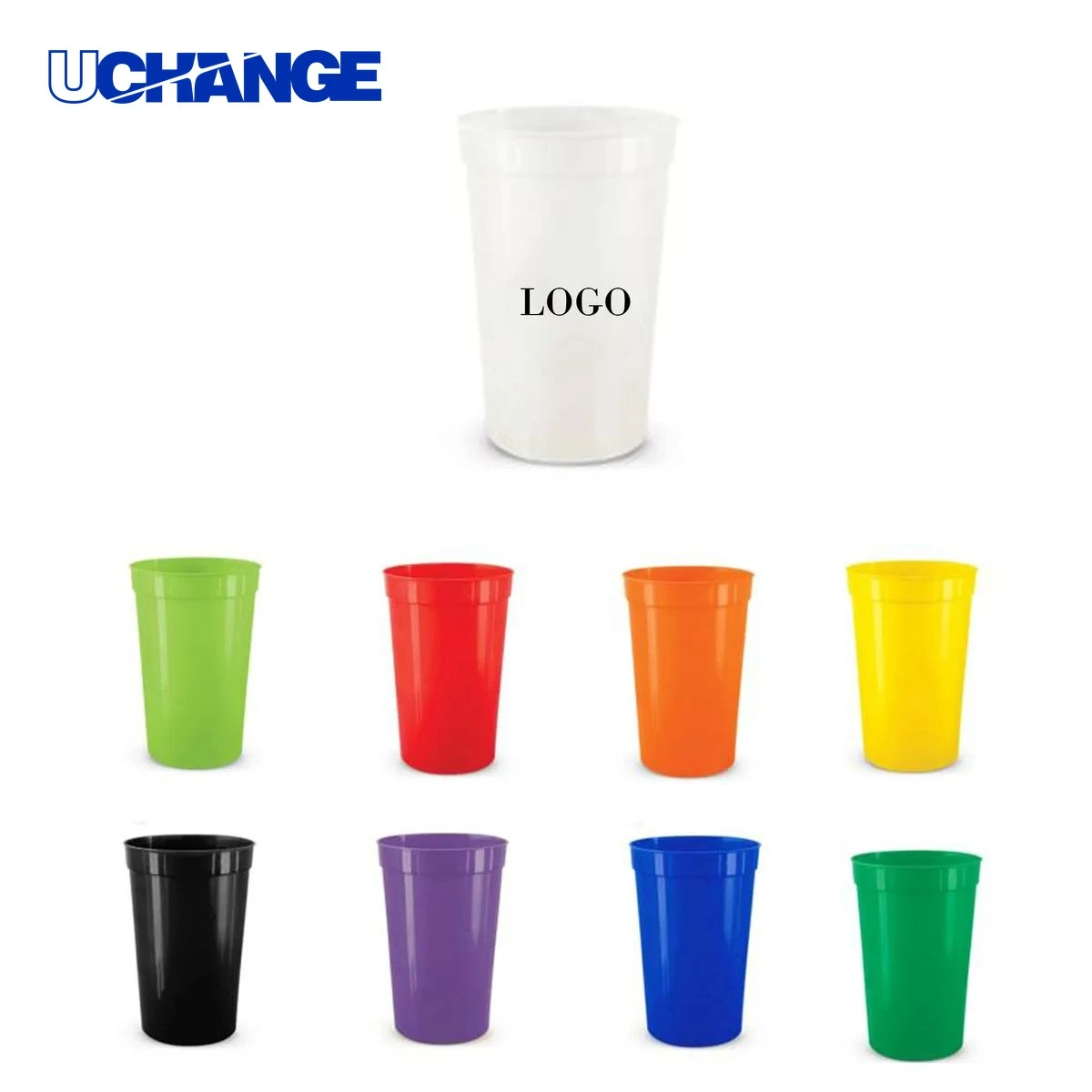 Convenient Smooth Plastic Stadium Cup Container 1