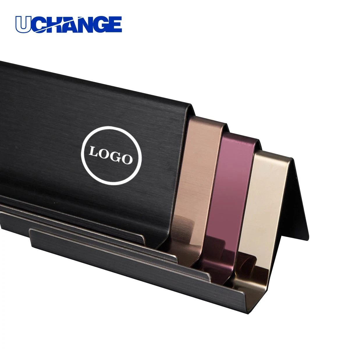 Stainless Steel Desktop Card Holder 1