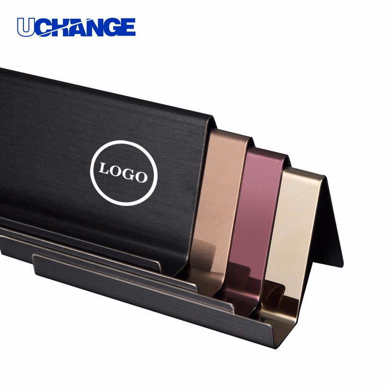 Stainless Steel Desktop Card Holder