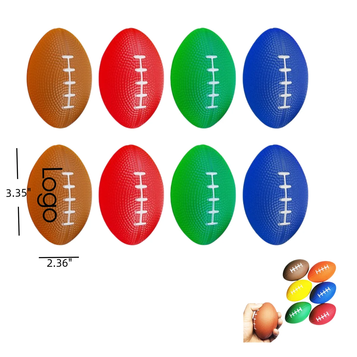 Miniature Football Stress Ball 1