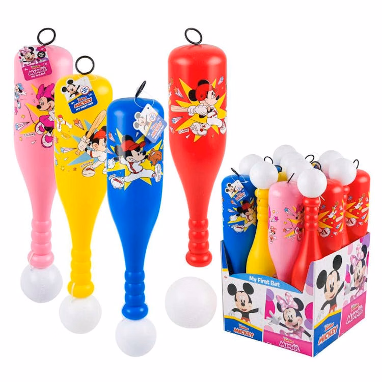 Disney Junior Mickey and Minnie Mouse Baseball Bat - Assorted