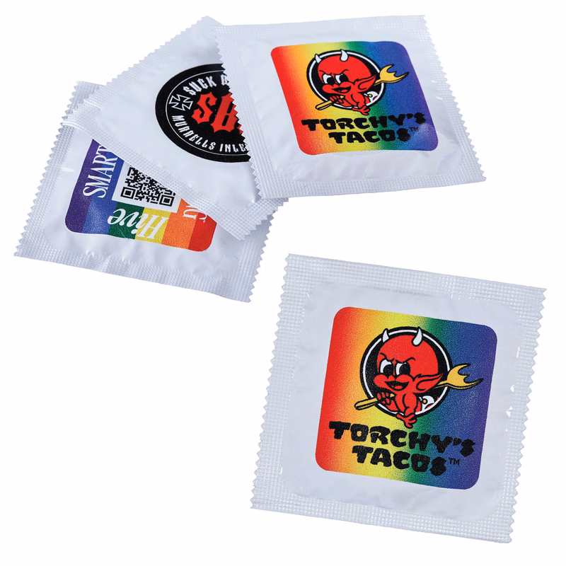 Individual Custom Foil Condoms