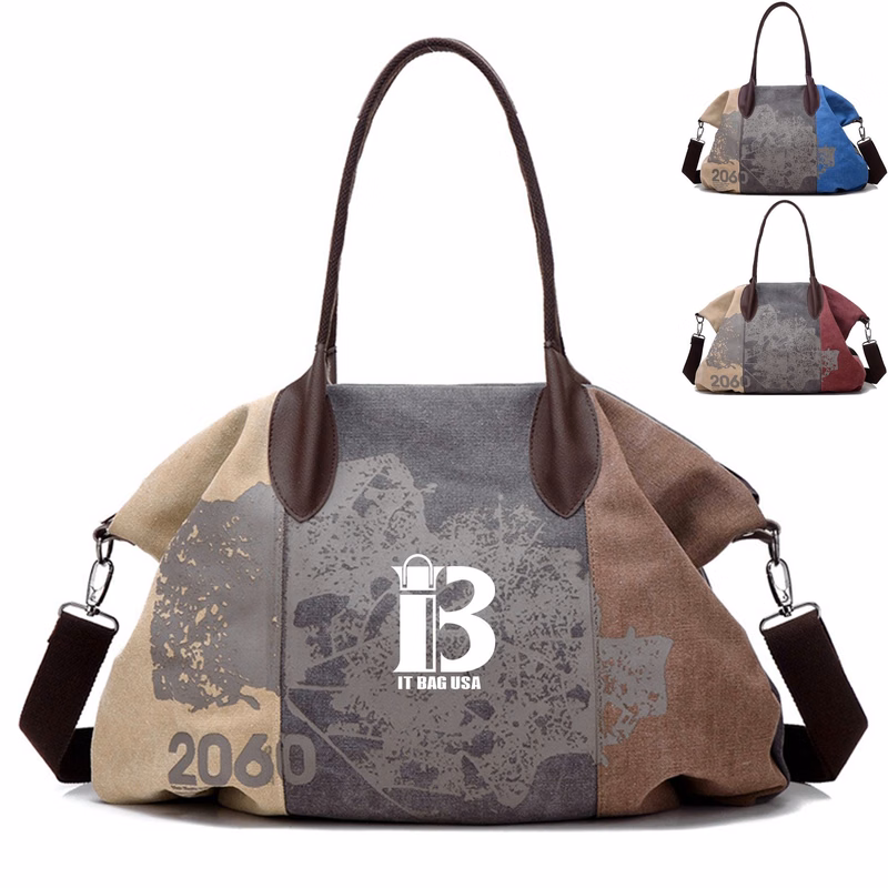 Canvas Shoulder Handbag Tote Shopper Bag For Women