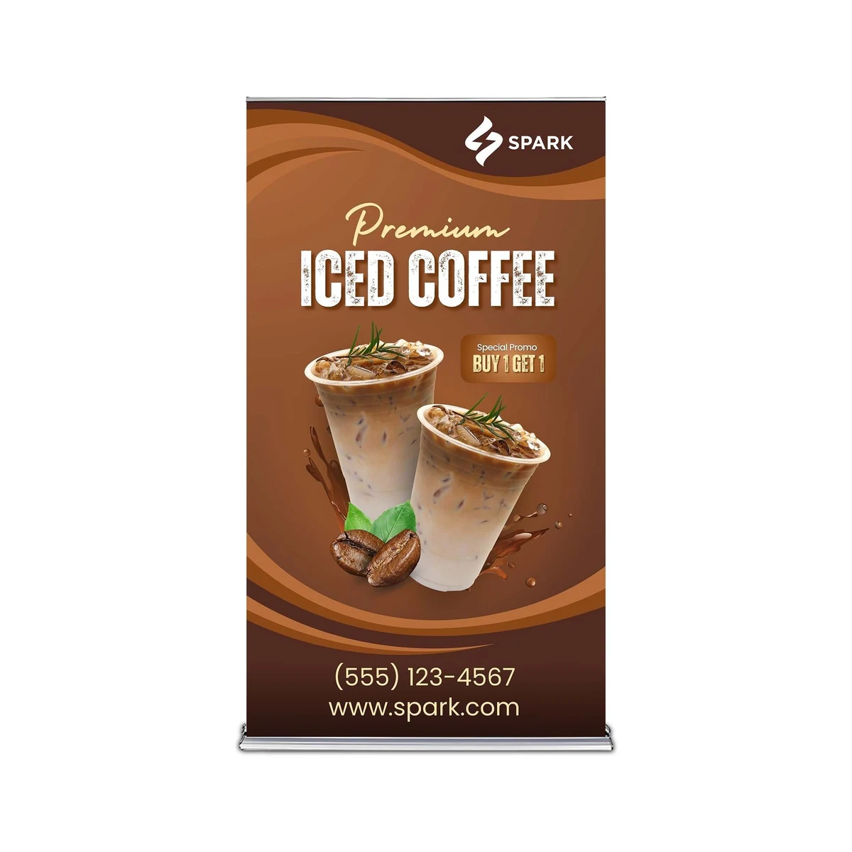 Silverstep 48" x 84" Retractable Banner Stand (Graphic only) 1