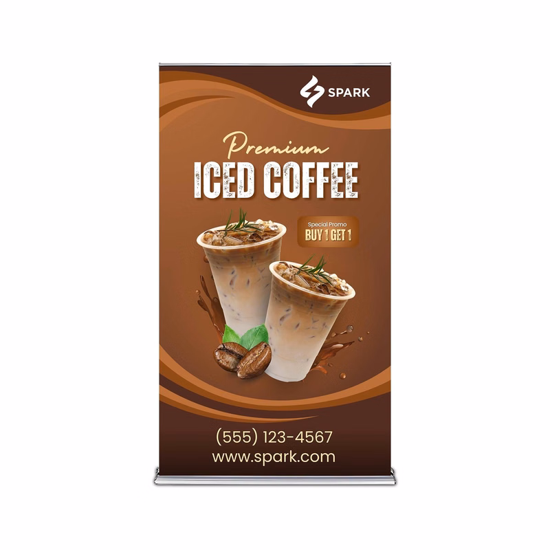 Silverstep 48" x 84" Retractable Banner Stand (Graphic only)