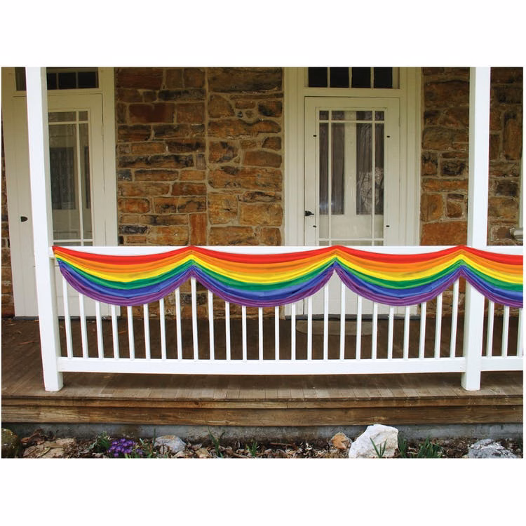 Rainbow Fabric Buntings - 5' x 10"