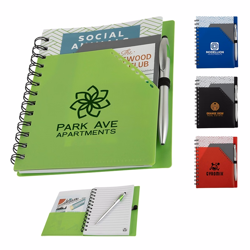 Trapezoid Junior Notebook w/  Stylus Pen
