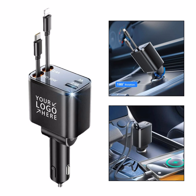 4 in1 Fast Charging Car Charger