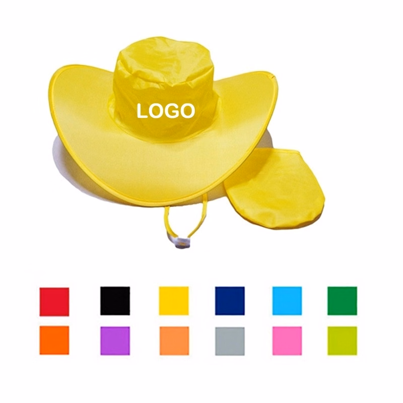 Foldable Cowboy Hat with Storage Pouch