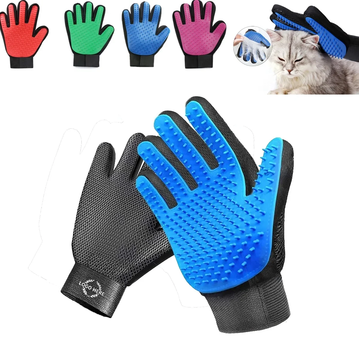 Pet Grooming Glove Hair Remover Brush 1