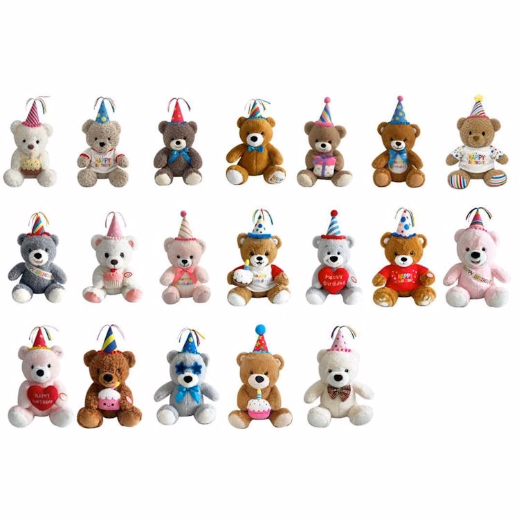 Birthday Plush Bears 9" - Assorted