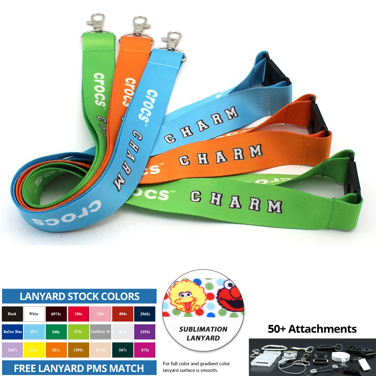 Custom 3/4" Polyester Lanyard - Full Color 1