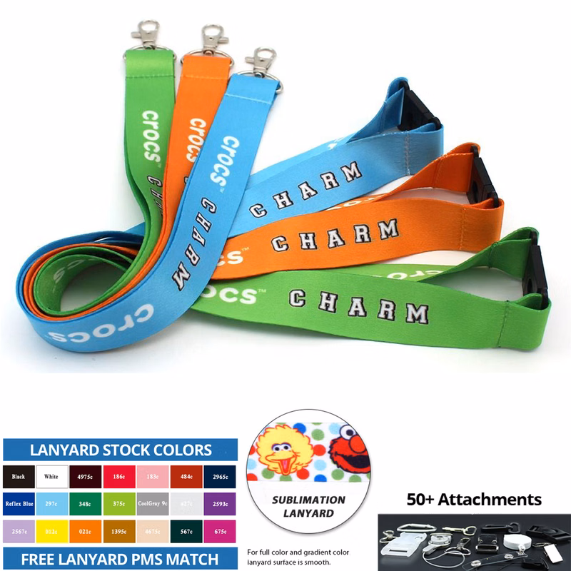 Custom 3/4" Polyester Lanyard - Full Color