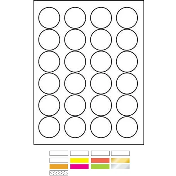 Laser Labels Printed (1 5/18" Diameter) 1