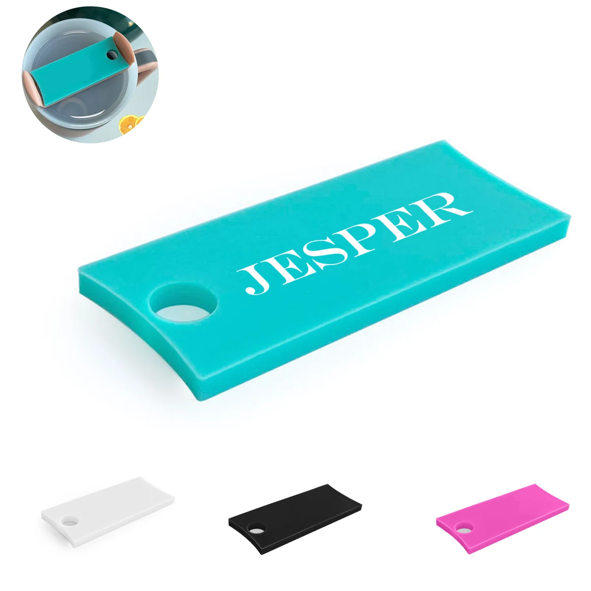 Personalized Silicone Tumbler Name Plates 1