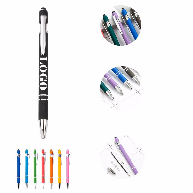 MOQ 50 Soft Fell Pen With Stylus