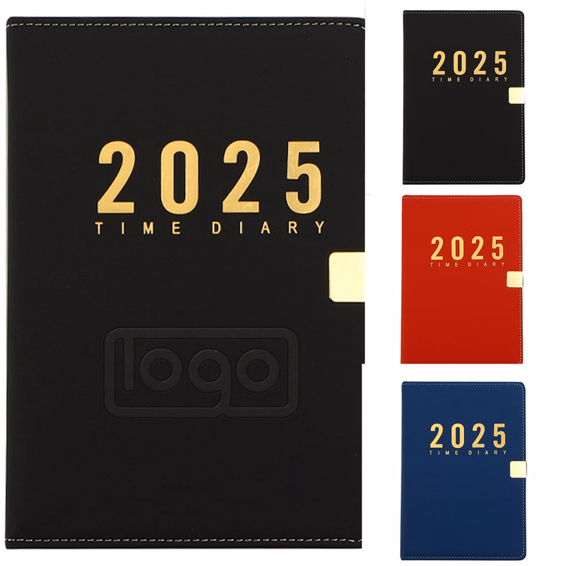 2025 A5 PU Leather Cover Planner Notebook