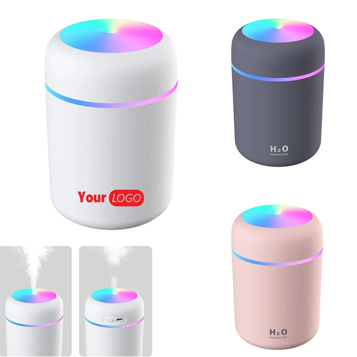 Colorful Cool Mist Mini Desktop Humidifier 1