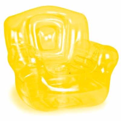 Inflatable Blown Chair, Yellow - No Imprint