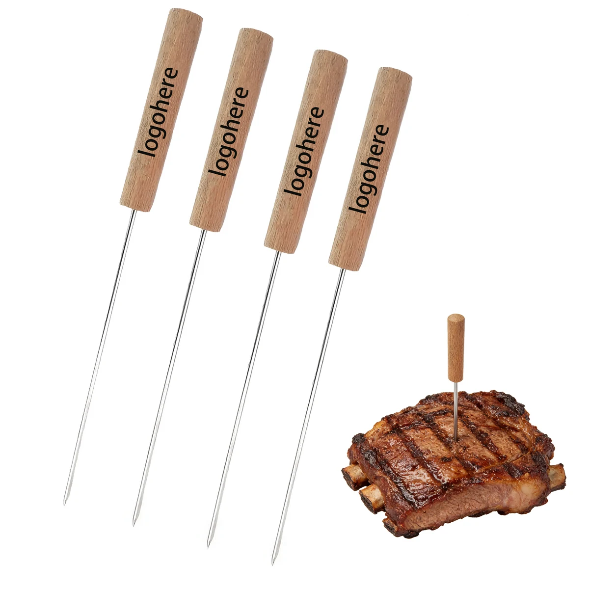 Professional Metal Skewers for Grilling 1