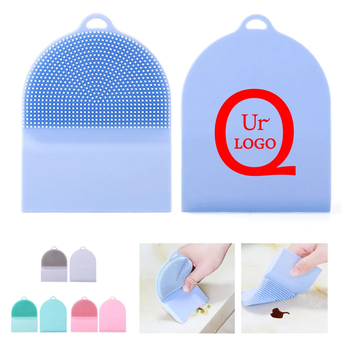 Silicone Cleaning Scrubber Dish Brush 1