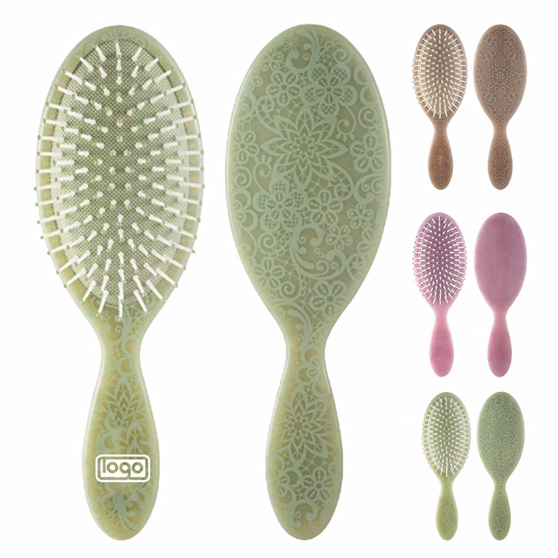 Totem Print Oval Hair Brush - Women's Massage Comb