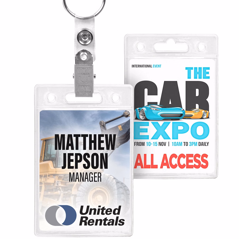 Blank Clear ID/Badge Holder 3.25Wx5H