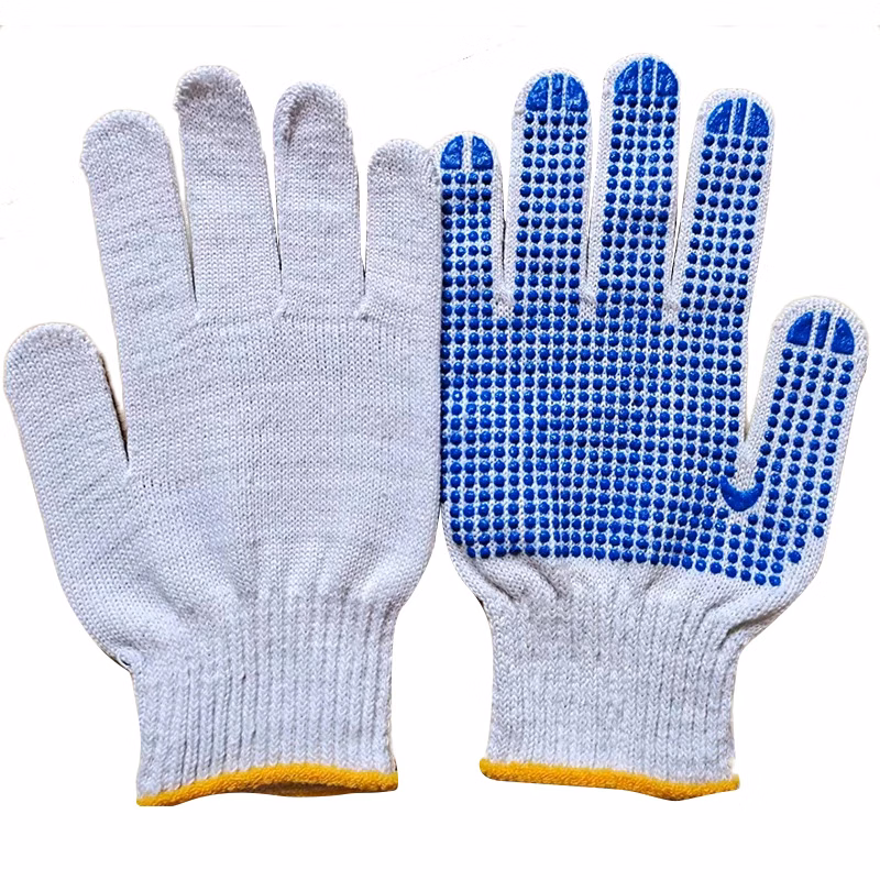 PVC Dotted Cotton Yarn Non-slip Gardening Gloves