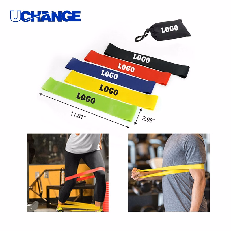 Fitness 5-Level Resistance Bands Workout Set with Carry Bag