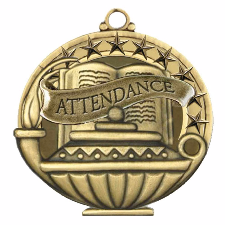 Attendance Academic Performance Medallion (2")