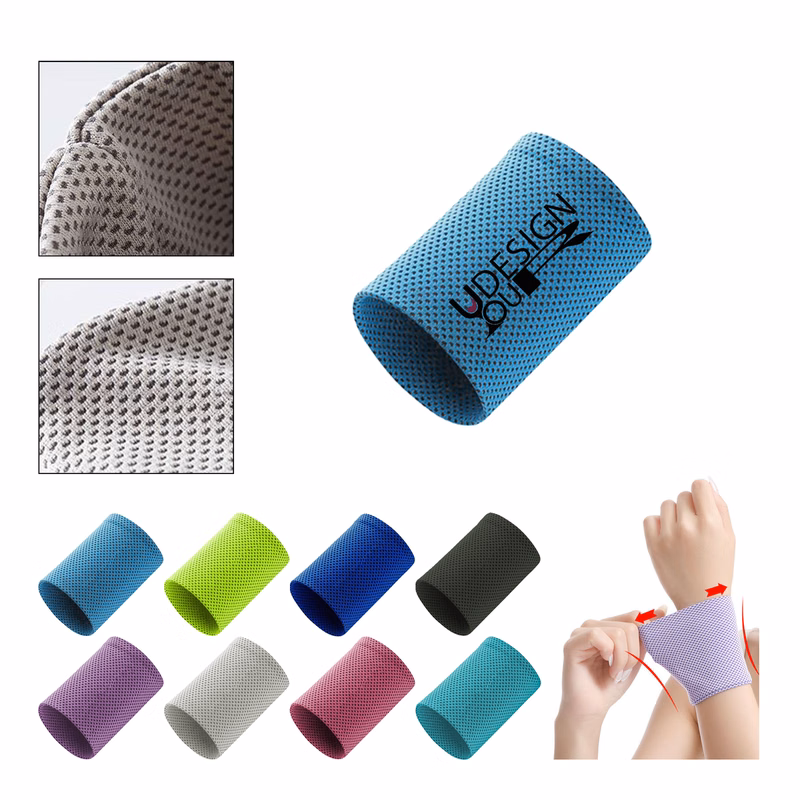 Elastic Cooling Wristband for Sports